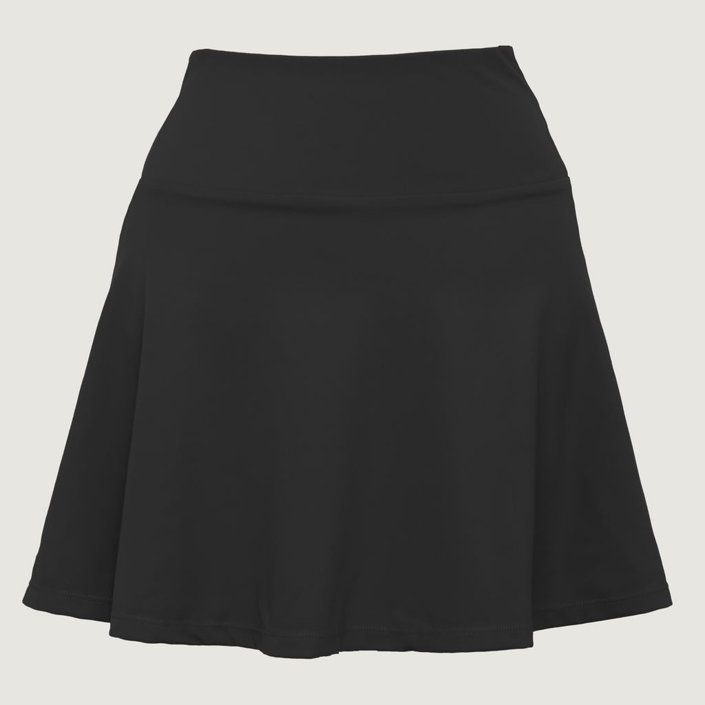 Tie Break Classic Skirt - Black