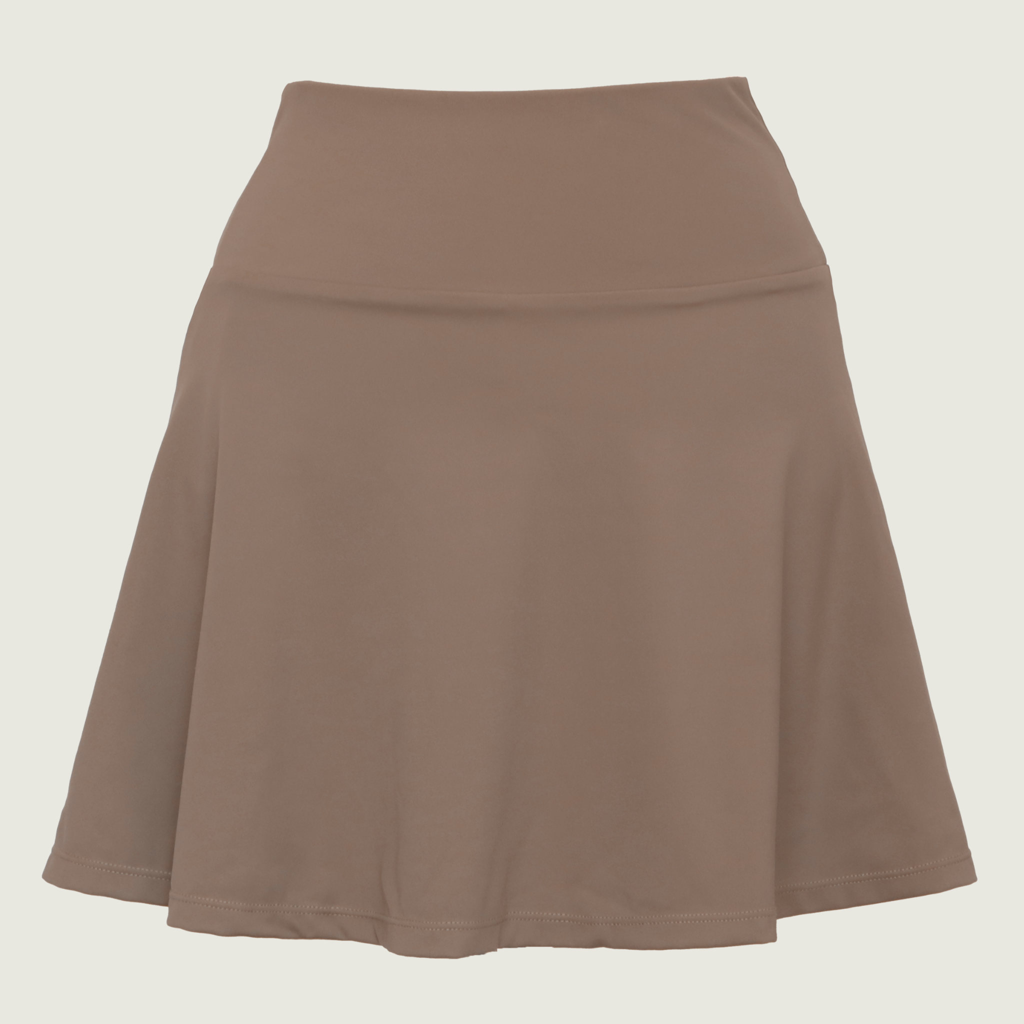 Tie Break Classic Skirt - Warm Taupe