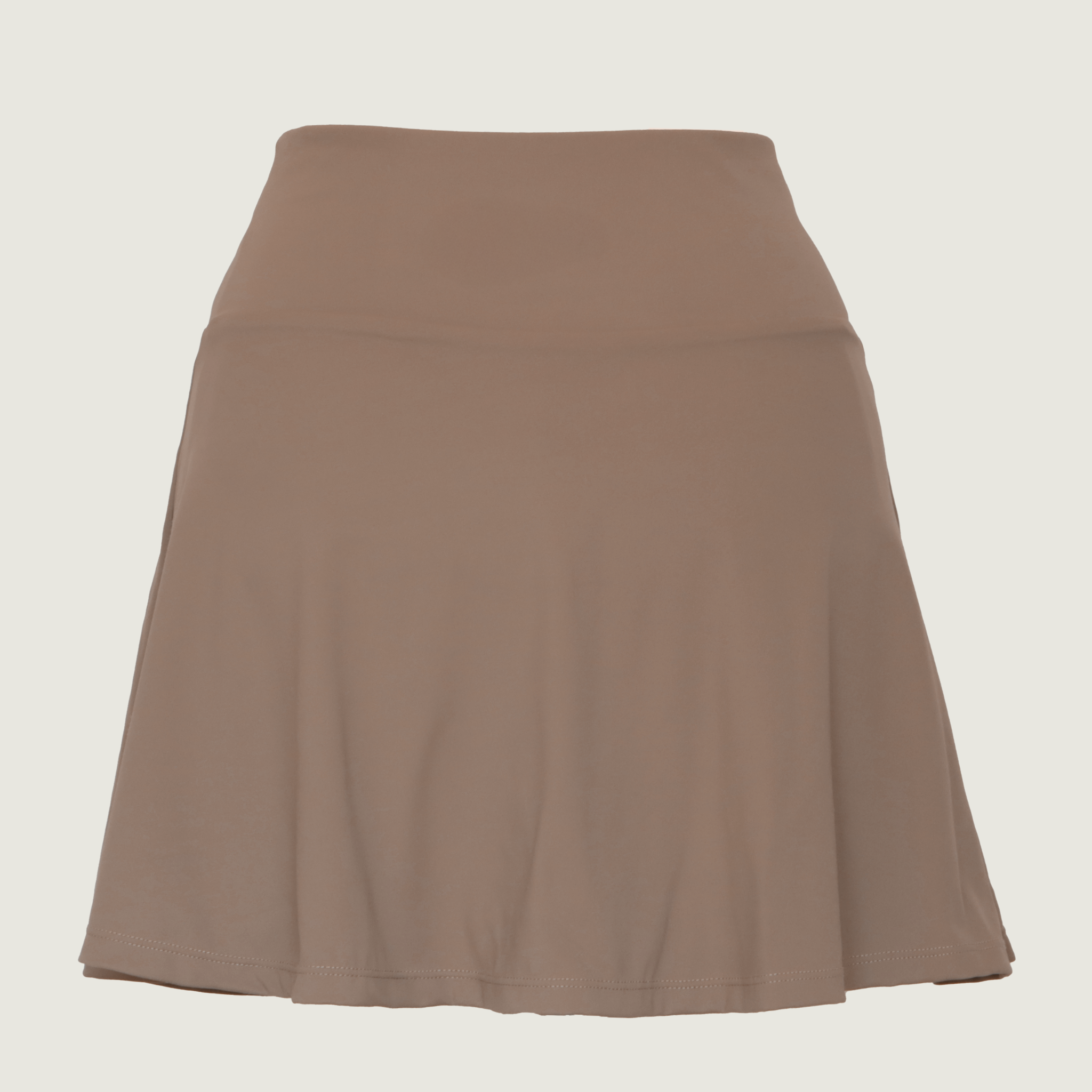 Tie Break Classic Skirt - Warm Taupe