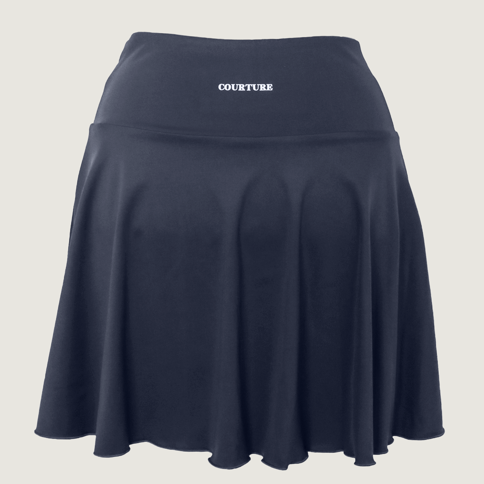 Tie Break Flow Skirt - Slate Blue